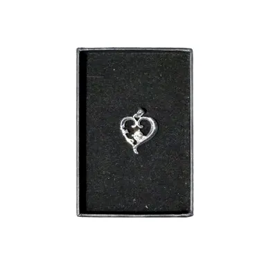 Sigma Gamma Rho Sterling Silver Heart Lavalier Necklace 1