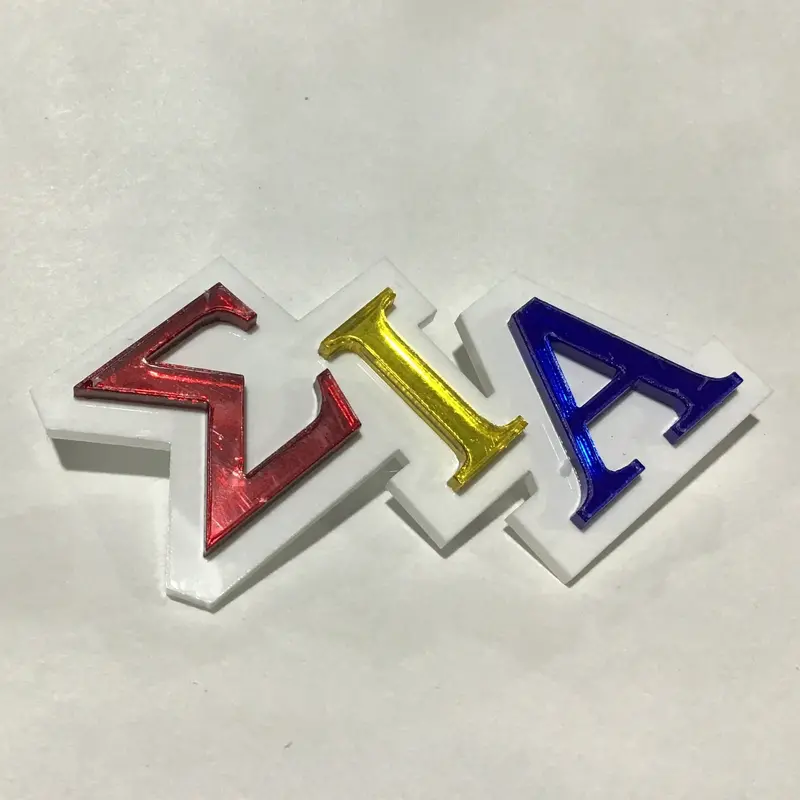 Sigma Iota Alpha Greek Letters Acrylic Lapel Pin 3