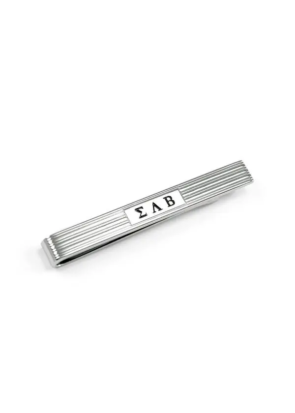 Sigma Lambda Beta Engraved Metal Tie Clip 1
