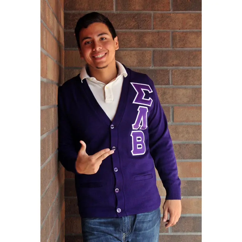 Sigma Lambda Beta Lightweight Knit Cardigan 1