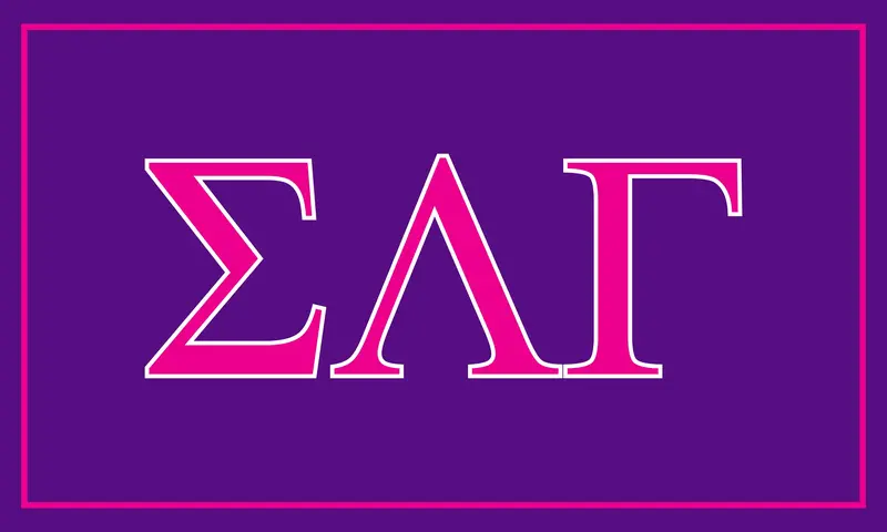 Sigma Lambda Gamma Greek Letter Flag - Decorative Display Banner 1