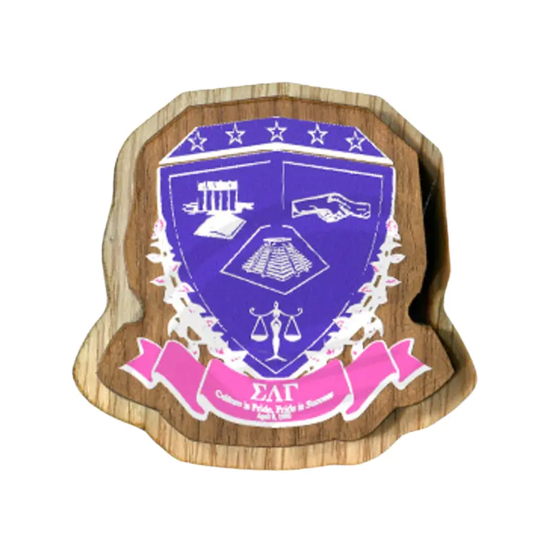 Sigma Lambda Gamma Large Wooden Greek Crest 1