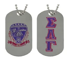 Sigma Lambda Gamma Latino-Themed Dog Tag 1