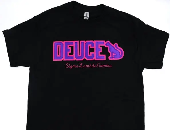 Sigma Lambda Gamma Panther Graphic Word T-Shirt 1