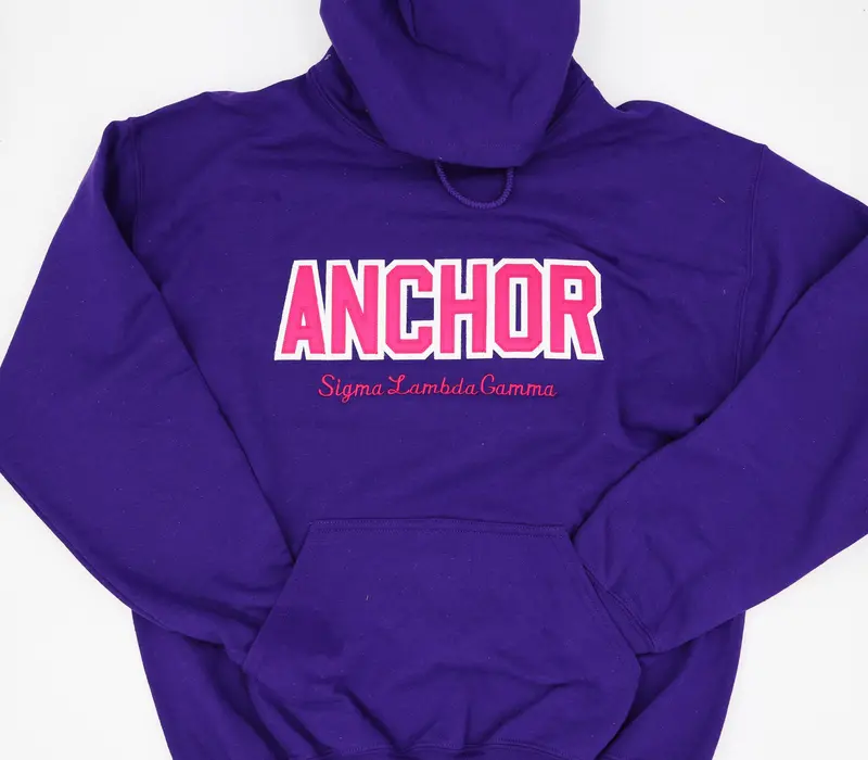 Sigma Lambda Gamma Rose-Adorned Word Hoodie 1