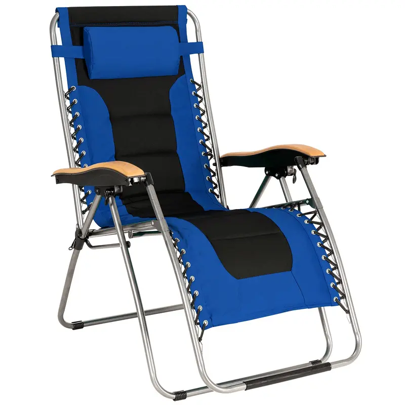 Single Zero Gravity Folding Lounge Chair – Ergonomic Outdoor Recliner For Sunbathing Or Reading 1