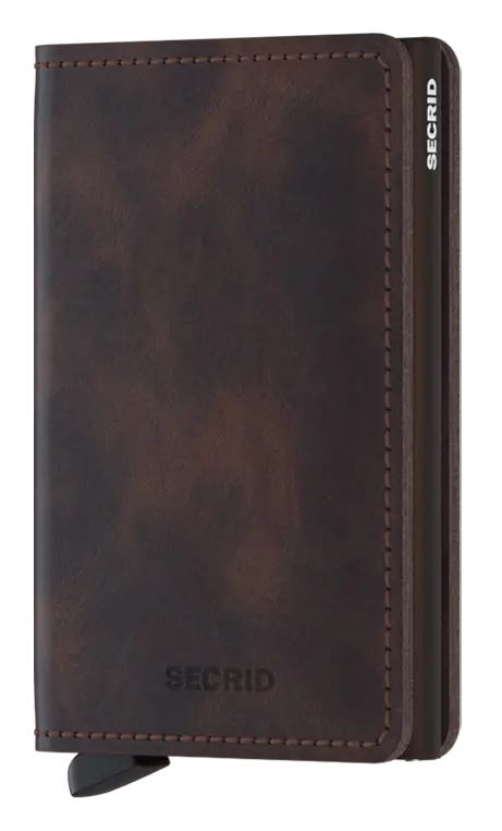 Slimwallet – Classic Chocolate Leather 1