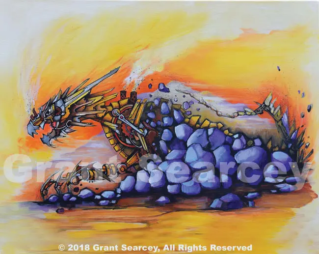 Steampunk Dragon Sculpture 1