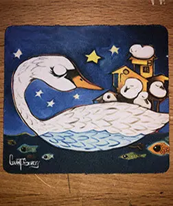 Swan Babies Matching Coaster Set 1