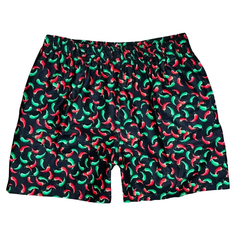 Take The Heat Men'S Premium Cotton Swim Trunks – Responsive Elastic Waist, Durable Side Pockets, Custom Assembly 1