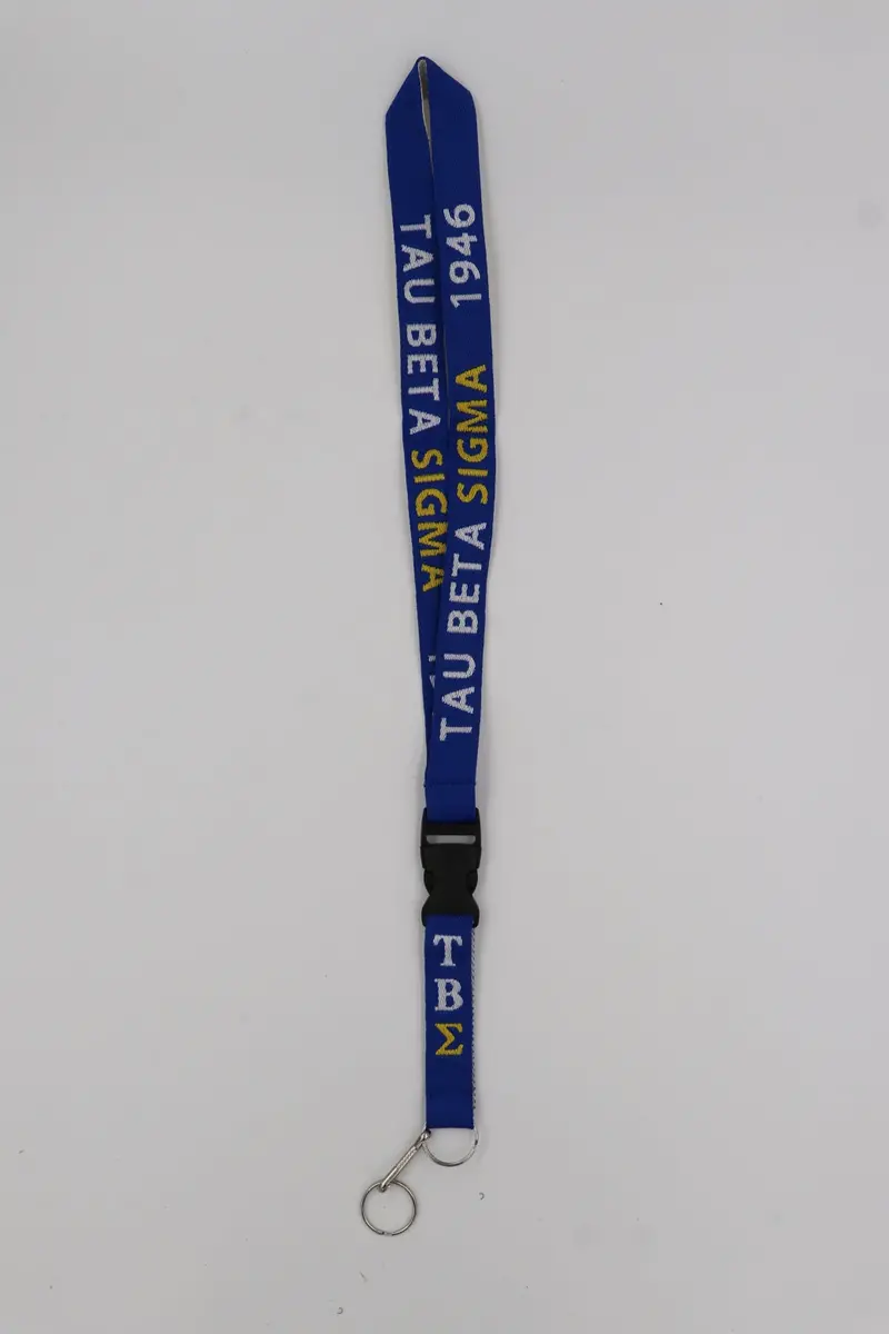Tau Beta Sigma Custom Embroidered Lanyard 1