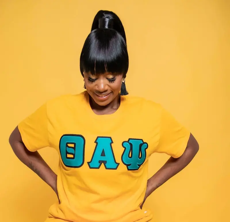 Theta Alpha Psi Greek Letter Graphic Tee 1