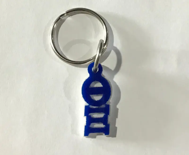 Theta Xi Greek Letters Keychain – Fraternity Gift 1
