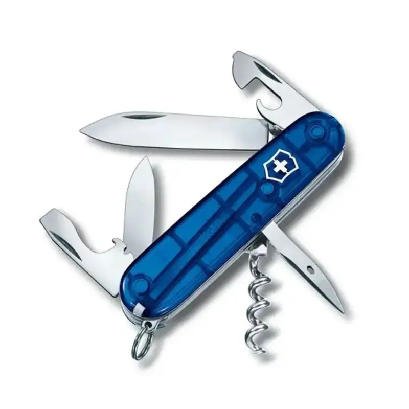 Transparent Blue Spartan Pocket Knife 1