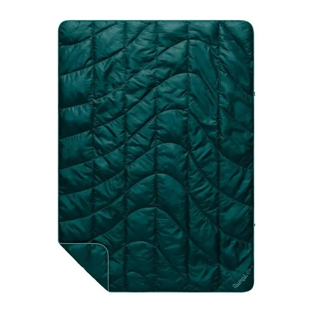 Travel Puffy Blanket In Sea Moss – Compact, Insulated Throw For On-The-Go Comfort 1