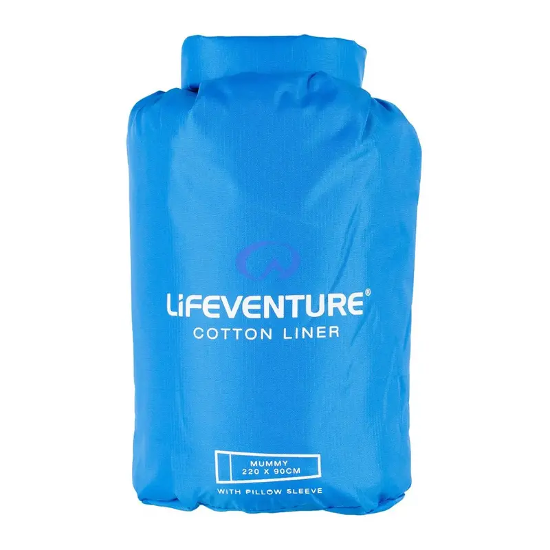 Treated Cotton Mummy Sleeping Bag Liner – Antimicrobial & Wicking 1