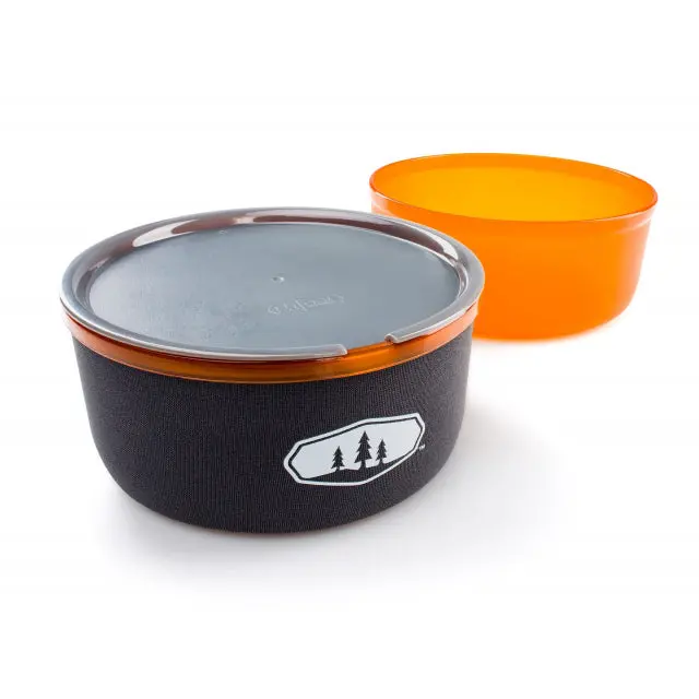 Ultralight Nesting Bowl & Mug Combo – Vibrant Orange 1