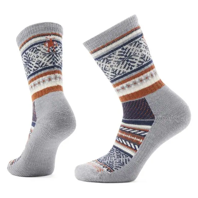 Unisex Fair Isle Sweater Crew Socks – Cozy Patterned Design 1