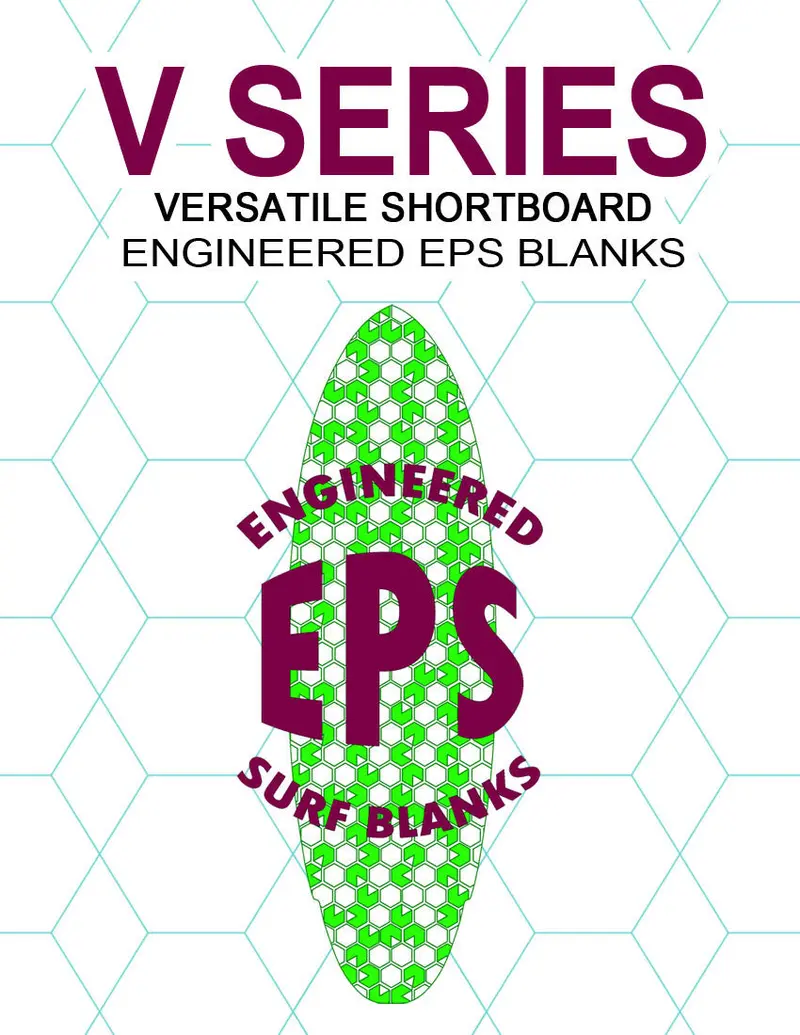 V Series Eps Surfboard Blanks – Versatile Fish & Hybrid Templates 1