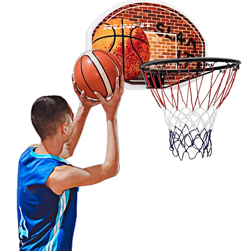 Wall-Mounted Mini Basketball Hoop – 29" X 20" Portable Backboard For Indoor Or Patio Use 1