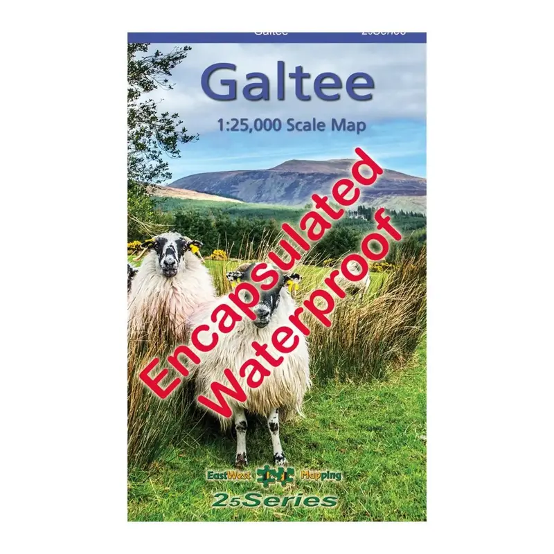 Waterproof Galtee Mountain Map – 1:25,000 Scale 1