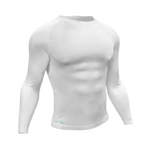 White Long-Sleeve Essential Baselayer Top 1