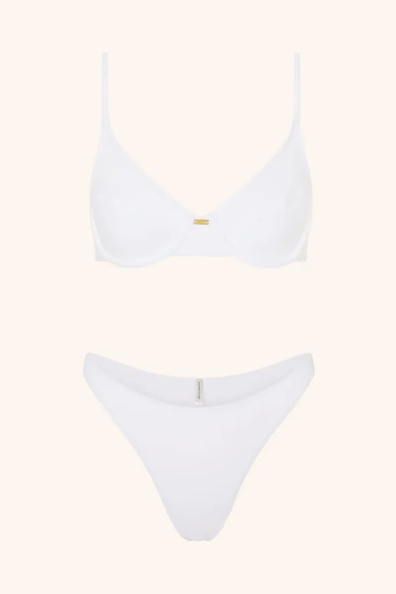 White Sculpting Bikini Top 1