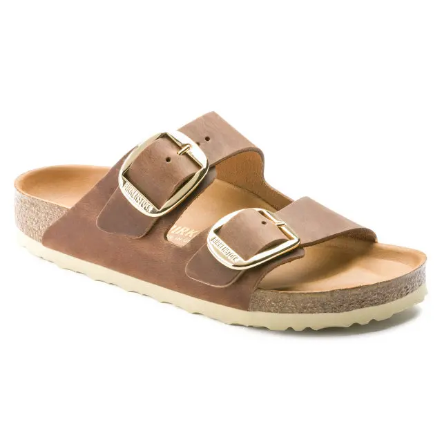 Women'S Arizona Big Buckle Sandals – Premium Oiled Leather 1