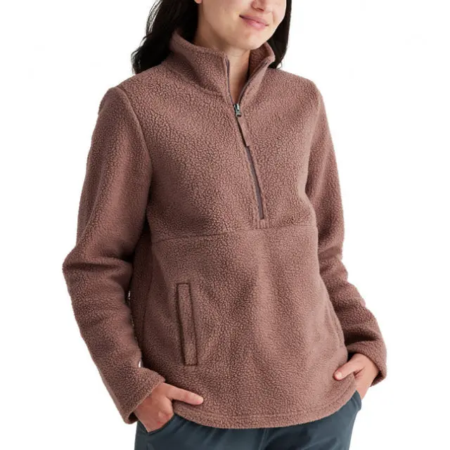 Women’S Bamboo Sherpa Fleece Half-Zip Pullover 1