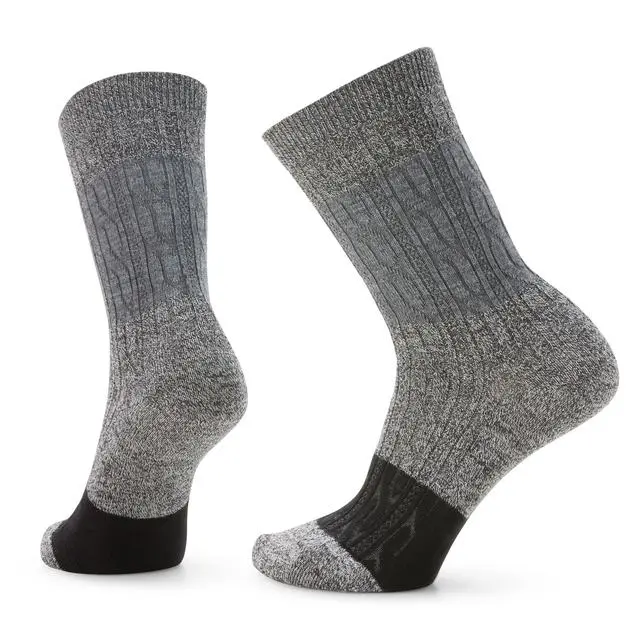 Women'S Color-Block Cable Knit Crew Socks 1
