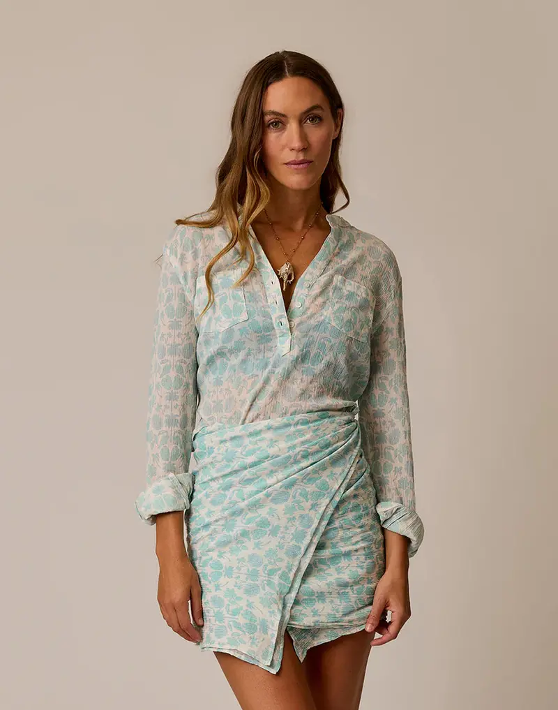 Women'S Dylan Lightweight Gauze Button-Up Shirt 1
