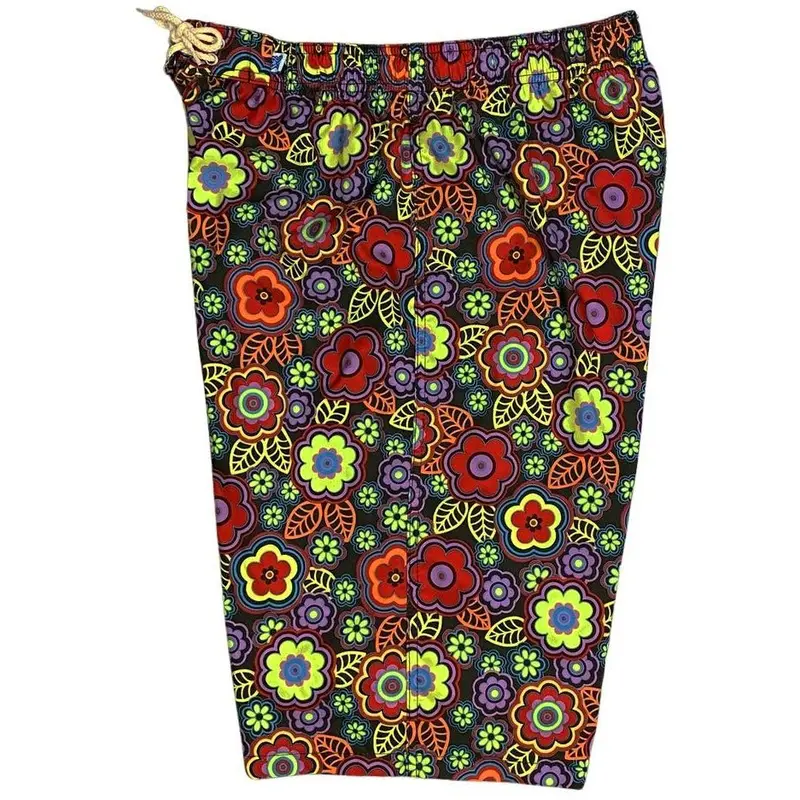 Women'S Groovapalooza Elastic Waist Swim Shorts – Regular Rise, Long Fit 1