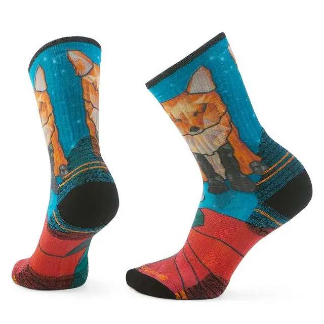 Women’S Hike Geo Fox Print Capri Socks 1