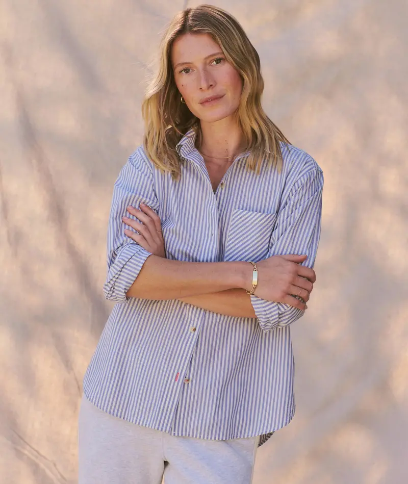 Women'S Jane Relaxed Cali Poplin Button-Down Shirt 1