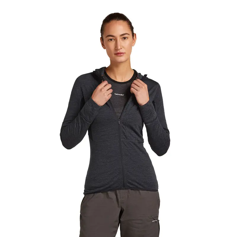Women'S Merino 200 Descender Hoodie – Realfleece Fabric 1