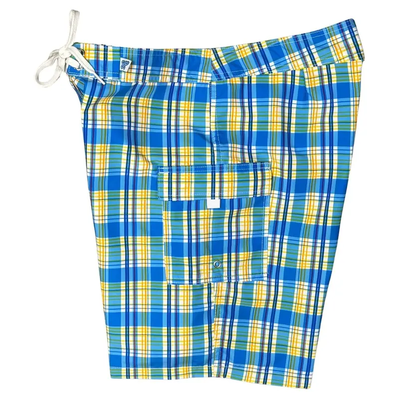 Women'S Nantucket Plaid Swim Shorts – Classic Fit, Non-Stretch Waistband 1