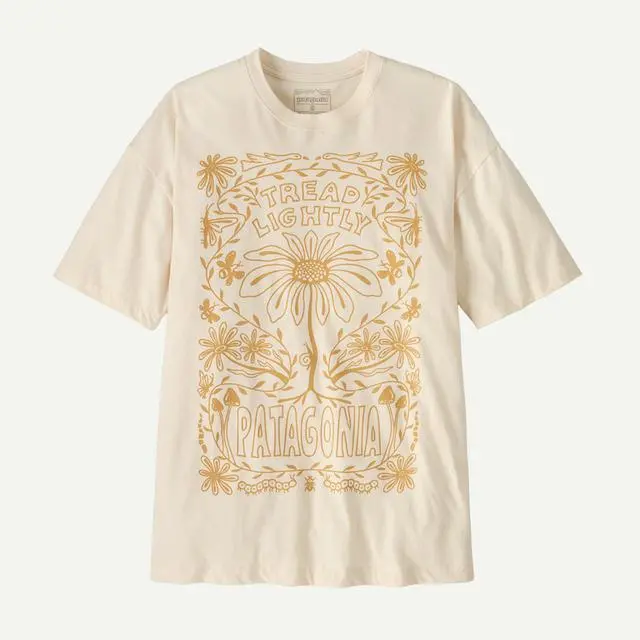 Women'S Oversized Organic Cotton T-Shirt – Tread Lightly Collection 1