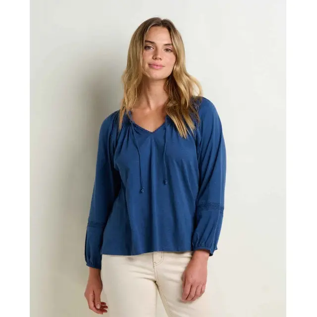Women'S Primo Long-Sleeve Peasant Blouse 1