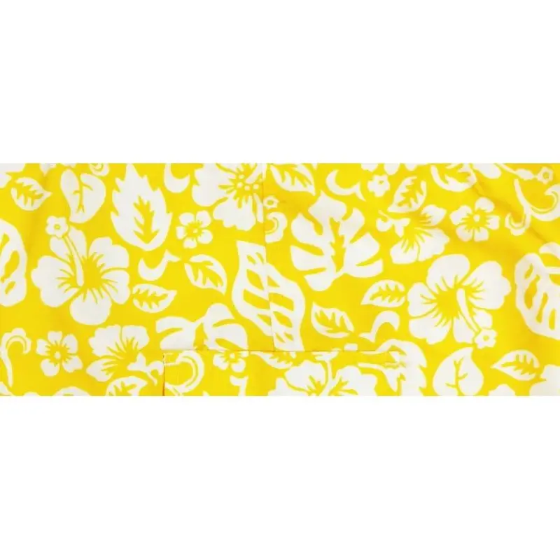 Women'S Pure Hibiscus Too Yellow Lower-Rise Non-Stretch Waist Board Shorts – Custom Fit 1