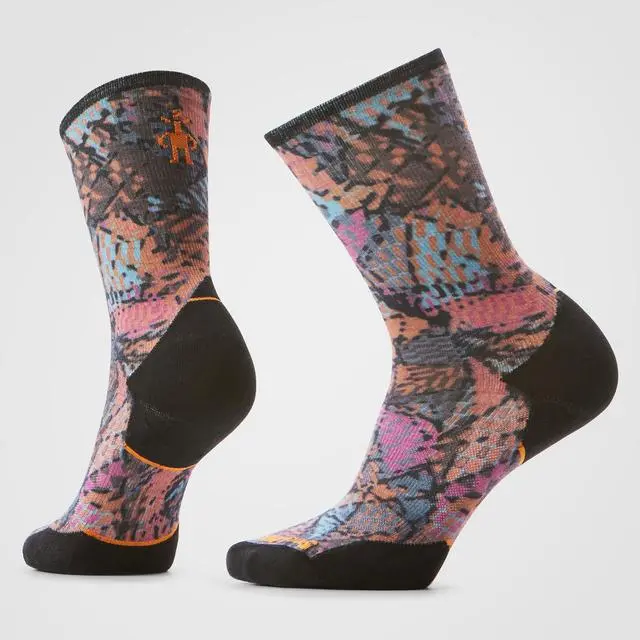 Women’S Trail Run Triangle Prism Crew Socks 1