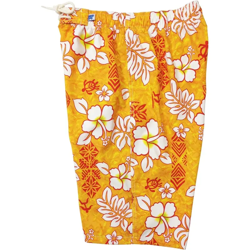 Women'S Tribal Council Elastic Waist Long Swim Shorts 1