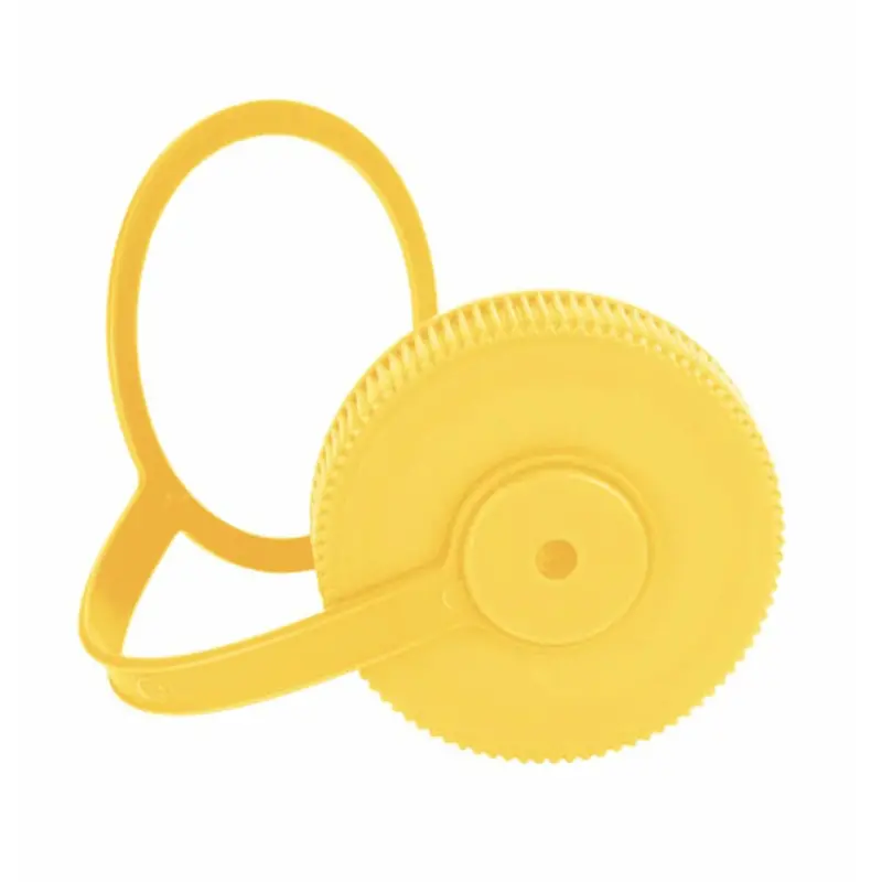 Yellow Wide-Mouth Bottle Cap – Leakproof Flip Lid 1