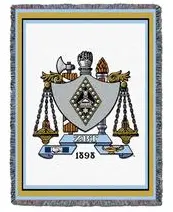 Zeta Beta Tau Cozy Knit Afghan Blanket 1
