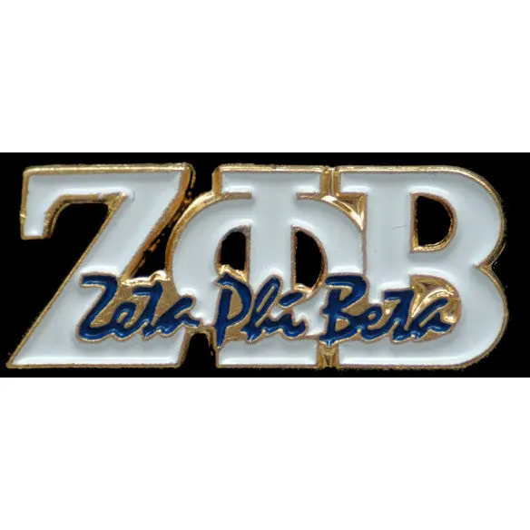 Zeta Phi Beta Classic Greek Letter Lapel Pin 1