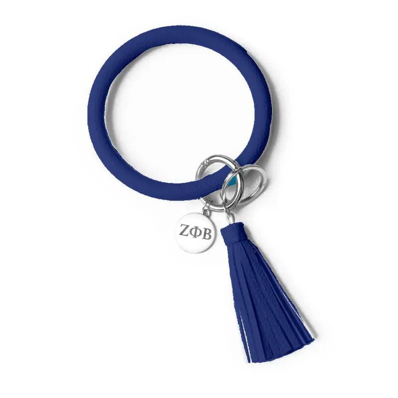 Zeta Phi Beta Engraved Bangle Keychain For Members 1