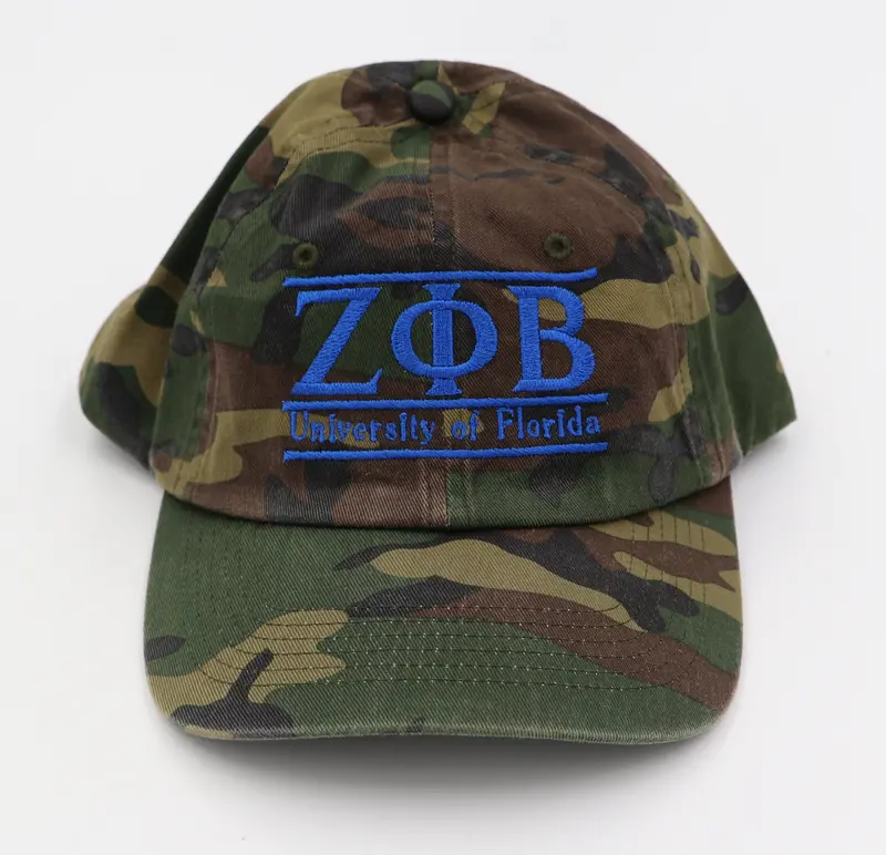 Zeta Phi Beta Florida Camo Baseball Cap 1