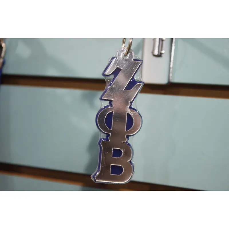Zeta Phi Beta Greek Symbol Acrylic Keychain 1