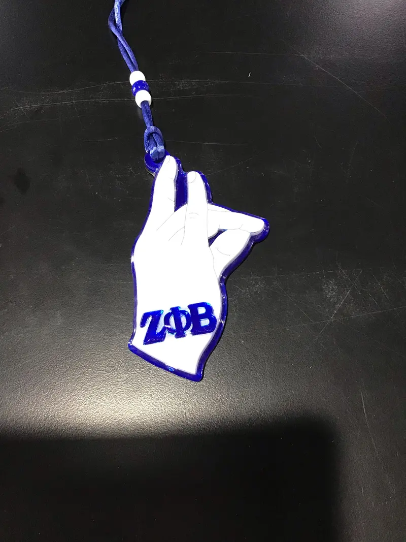 Zeta Phi Beta Hand-Sign Symbol Tiki Patch 1