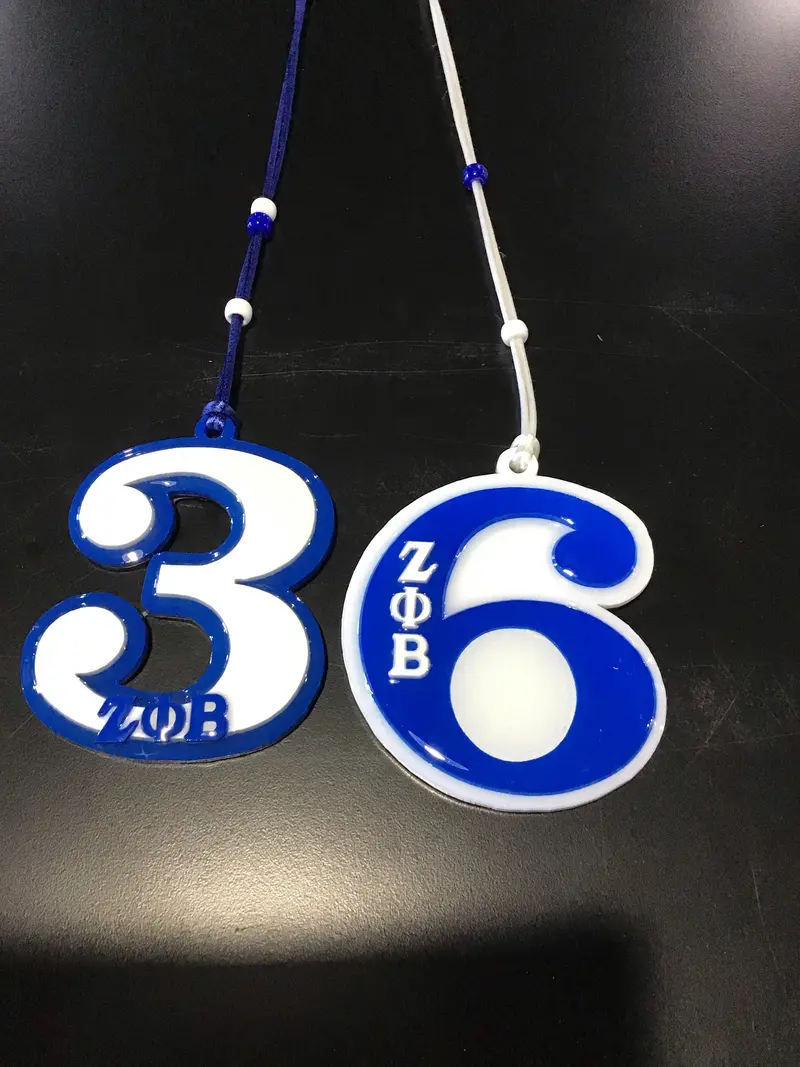 Zeta Phi Beta Numeric Tiki Patch 1
