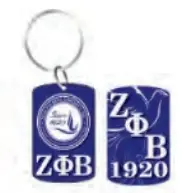 Zeta Phi Beta Reversible Acrylic Keychain 1